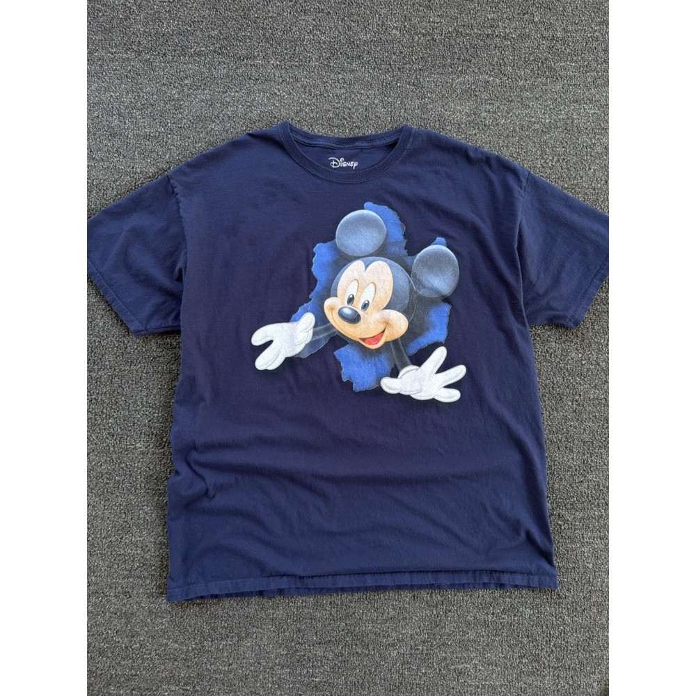 Disney Dreams Florida Mickey Mouse Crawl through Adult Large Blue TShirt